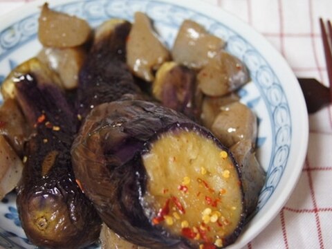 素揚げ茄子と蒟蒻の炊いたん ★おばんざい